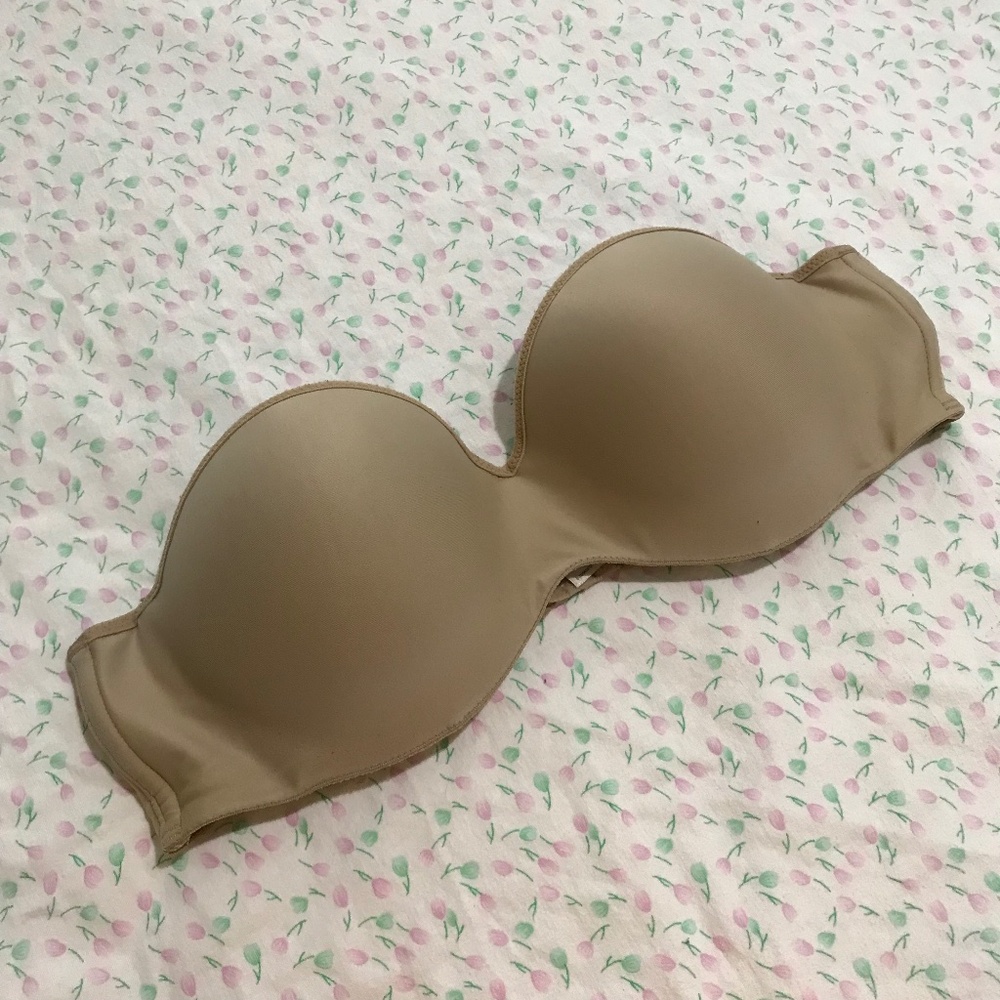 Lilyette Strapless Wired Bra 38C Tan Brown
